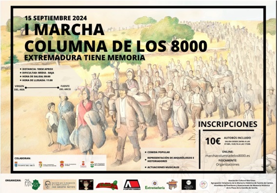 I Marcha Columna de los 8.000: Extremadura tiene Memoria